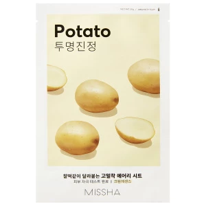 Missha - Тканевая Маска для лица смягчающая с экстрактом картофеля для тусклой кожи Airy Fit 19г 1шт