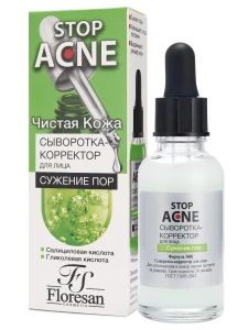 Floresan - Stop Acne Сыворотка-корректор для лица Сужение пор 30мл