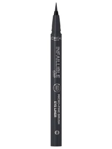 L'Oreal Paris - Infaillible Подводка для глаз Grip Microfine, тон 01 черный