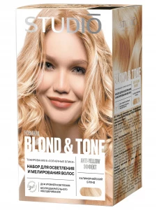 Studio Professional - Blond&Tone Набор для мелирования волос Калифорнийский блонд 50/50/25мл