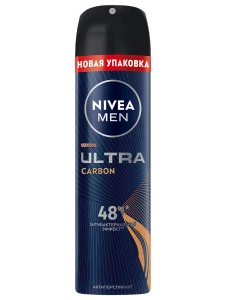 Nivea - Men Дезодорант антиперспирант спрей Ultra Carbon 150мл 