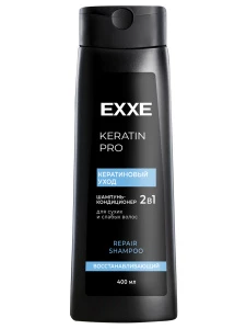 EXXE - Шампунь-кондиционер для волос 2в1 Keratin Кератиновый уход 400мл