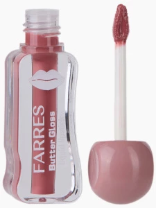 Farres - Жидкая Помада-блеск для губ Butter Gloss, тон 05 персиковый нюд