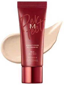 Missha - Тональный BB крем Естественное покрытие SPF42/PA Perfect Cover BB Cream RХ, тон 21