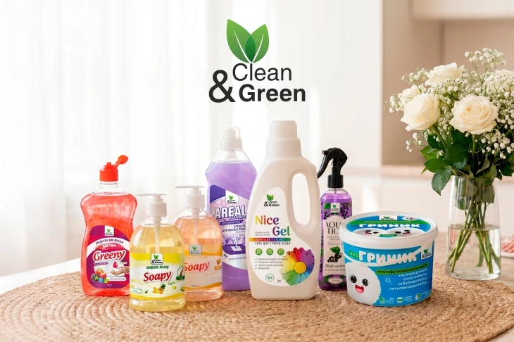 CLEAN&GREEN: бытовая химия и жидкое мыло со скидкой до 20%