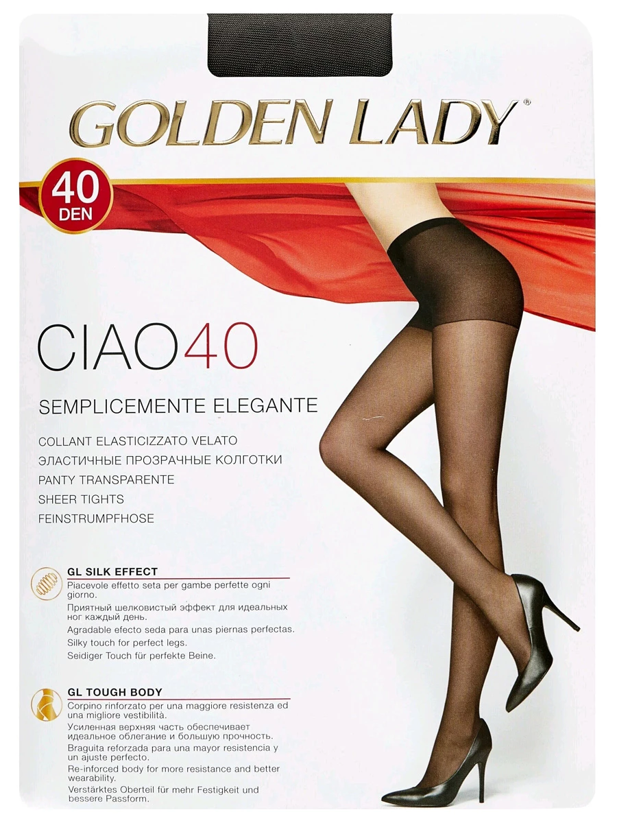 Golden Lady  - Колготки Ciao 40den, Nero черный 4р