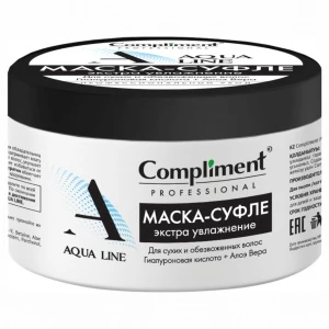 Compliment - Professional Aqua Line Маска-суфле для экстра увлажнения волос 300мл