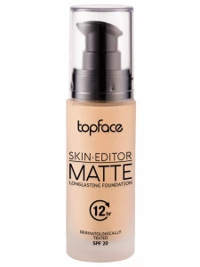 TopFace - Тональный крем матовый Skın Editor Matte Foundation SPF20, тон 002