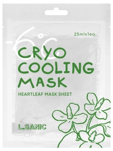 L.Sanic - Тканевая маска охлаждающая с экстрактом хауттюйнии Cryo Cooling Mask 25мл