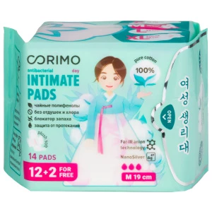 Corimo - Прокладки впитывающие Cotton (M-19 сm) 14шт