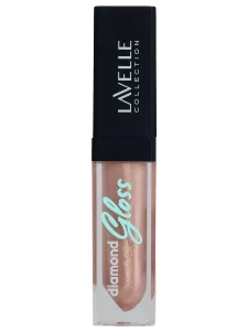 LavelleCollection - Блеск для губ Diamond Gloss, тон 03 diamond peach/ алмазный персик