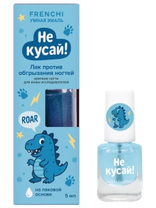 Frenchi  - Умная эмаль Лак против обгрызания ногтей Не кусай! голубой 5мл