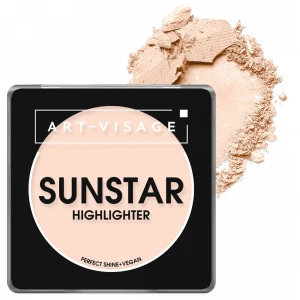 Art-Visage  - Хайлайтер пудровый Sunstar, тон 101 white gold