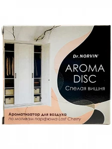 Dr.Norvin - Освежитель дисковый Aroma Disk 1шт Спелая вишня