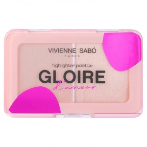 Vivienne Sabo - Палетка хайлайтеров Gloire D'amour, тон 02 персиковый
