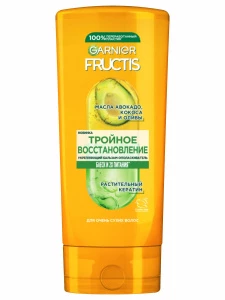 Garnier - Fructis Бальзам-ополаскиватель Тройное восстановление для сухих и ломких волос 200мл 