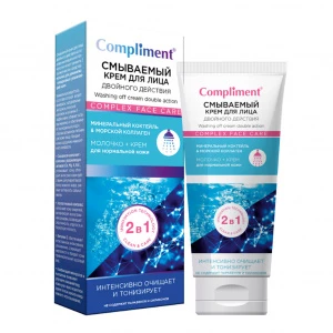 Compliment - Смываемый крем для лица двойного действия для нормальной кожи 100мл