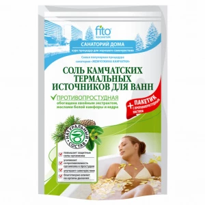 Fito косметик - Санаторий дома Соль для ванн Камчатских термальных источников Противопростудная 500г+30г