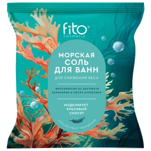 Fito косметик - Elixirica Соль для ванн морская для снижения веса 500г