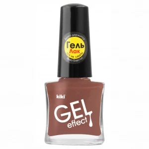 Kiki - Лак для ногтей Gel Effect, тон 030 молочно-коричневый