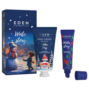 EDEN - Подарочный набор №1 Winter story Клюква и апельсин (Крем для рук 50мл + Бальзам для губ 12мл)