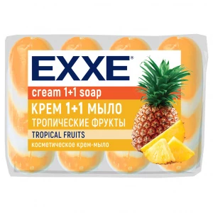 EXXE - Крем-мыло косметическое Тропические фрукты 4шт*75г