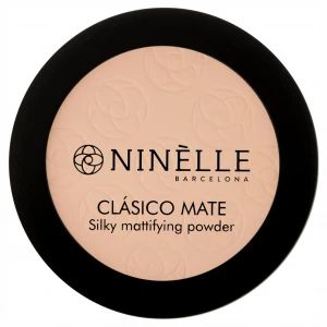 Ninelle - Пудра легкая матовая Clasico Mate, тон 201 светлый бежевый