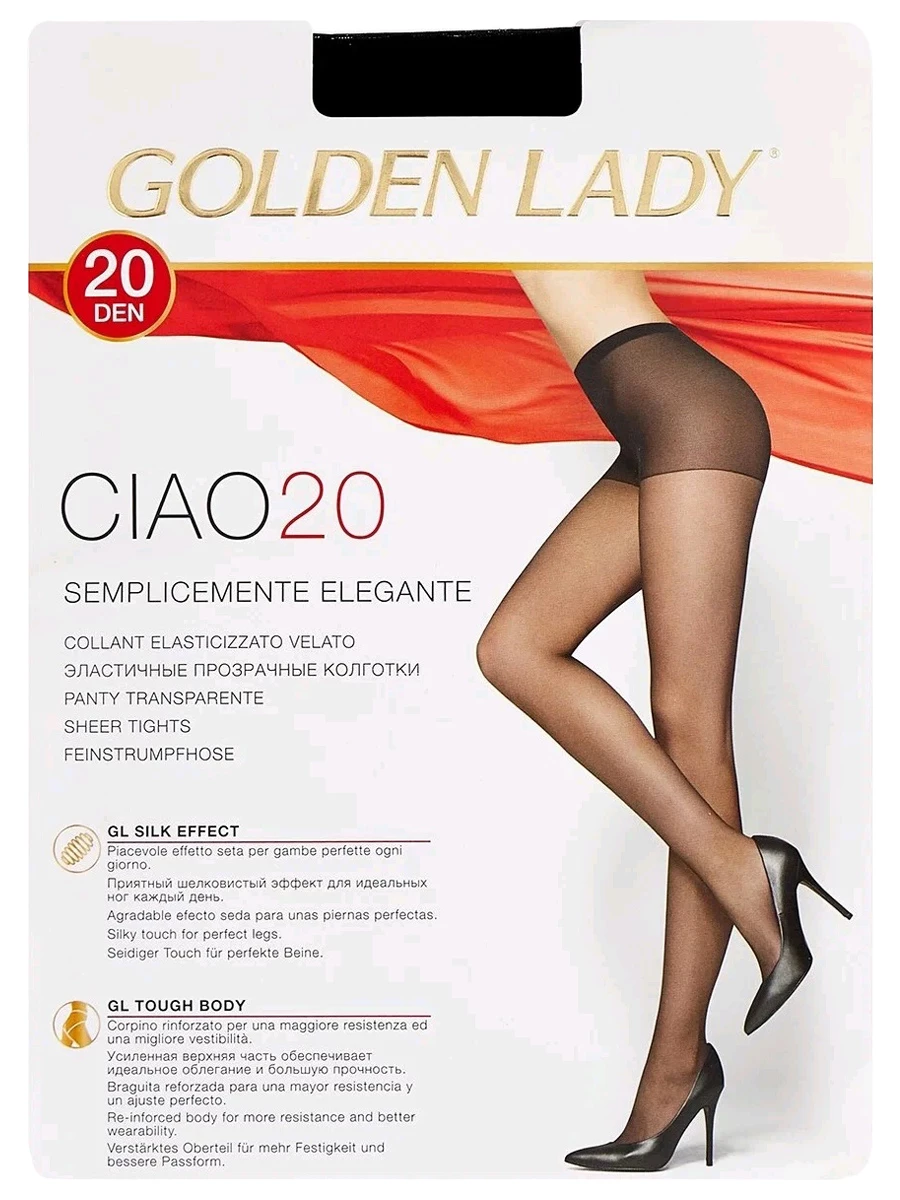 Golden Lady  - Колготки Ciao 20den, Nero черный 3р