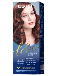 Estel - LOVE Стойкая крем-краска для волос, тон 6/75 палисандр