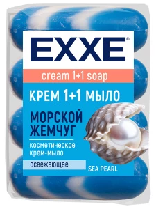EXXE - Косметическое Крем-мыло 1+1 Морской жемчуг 4*75г