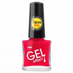 Kiki - Лак для ногтей Gel Effect, тон 046 ярко-розовый