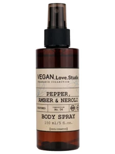 VEGAN.Love.Studio - Спрей для тела парфюмированный Pepper, Amber, Neroli 150мл
