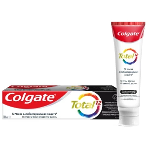 Colgate - Зубная паста Total 12 Глубокое очищение с древесным углем 100мл