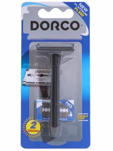 DORCO - Станок для бритья PL602 (1 станок Т-образный, 2 лезвия)
