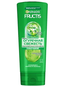 Garnier - Fructis Бальзам-ополаскиватель для волос, склонных к жирности Огуречная свежесть 387мл 