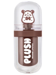 Beauty Bomb - Помада для губ муссовая Plush, тон 04 sleepy puppy / дымчатый серый