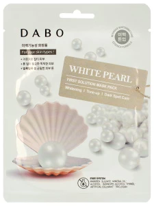 Dabo - Solution Тканевая маска с экстрактом белого жемчуга 23г