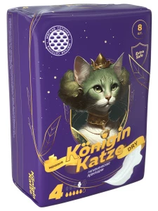 Konigin Katze - Прокладки ультратонкие ночные Night Dry 8шт