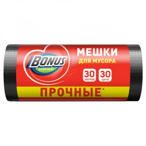 Bonus - Пакеты для мусора 30л*30шт черные
