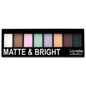 LavelleCollection - Matte & Bright Палетка теней для век, тон 05 серо-зелено-синие тона