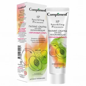 Compliment - Sparkling Pleasure Пилинг-скатка для лица увлажняющая Персиковый сорбет 100мл