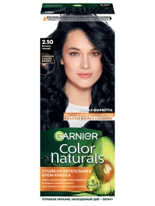 Garnier - Color Naturals Крем-краска, тон 2.10 Иссиня-черный