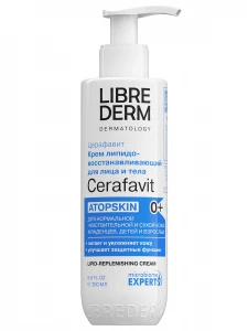 Librederm - Cerafavit Крем для лица и тела 0+ с церамидами и пребиотиком Липидовосстанавливающий 200мл