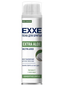EXXE - Пена для бритья восстанавливающая Extra Aloe 200мл