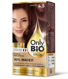 Only Bio - Only Bio Color Стойкая крем-краска, тон 4.5 Махагон