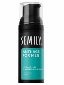 Semily - for Men Крем для лица от возрастных изменений Anti Age с миопептидом и коллагеном 50мл