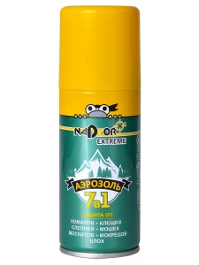 Nadzor - Extreme Аэрозоль 7в1 от комаров, клещей, мошек, мокрецов, слепней, москитов, блох 100мл