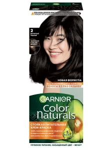 Garnier - Color Naturals Крем-краска, тон 2.0 Элегантный черный 