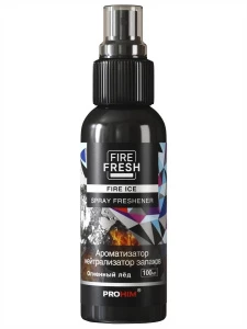 Fire Fresh - Ароматизатор-нейтрализатор запахов Stop Smell AFS-009 Fire Ice/ Огненный лёд 100мл спрей