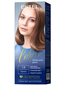 Estel - LOVE Стойкая крем-краска для волос, тон 7/7 тирамису